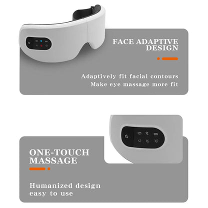 Heated Eye Massager with Vibration & Bluetooth Music