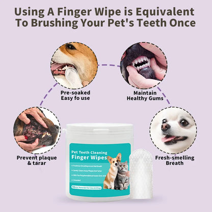 Pet Care Finger Wipes